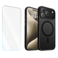 thumbnail image 1 of Entronix 2-in-1 Magnetic Matte Case Compatible with iPhone 17 Pro / iPhone 18 Pro with Screen Protector, Black, 1 of 9