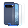 thumbnail image 1 of Entronix 3-Piece Combo Designed for Pixel 10 Pro XL, 1 Heavy Duty Triple-Layer Case & 2 Clear Screen Protector 9H Tempered Glass, Blue, 1 of 7