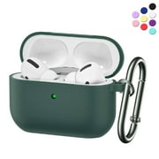 Entronix AirPod Pro Silicone Protective Case with Clip Hook, Dark Olive Green