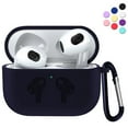 thumbnail image 1 of Silicone Case for Airpods 3rd Generation Case Cover (2021) with Keychain, Full Protective Shock-Absorbing Soft Silicone for Airpods 3 (Black), 1 of 5