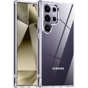 غطاء خلفي من Entronix حافظة للهاتف الخليوي حافظة شفافة لهاتف Samsung Galaxy S24، واضحة