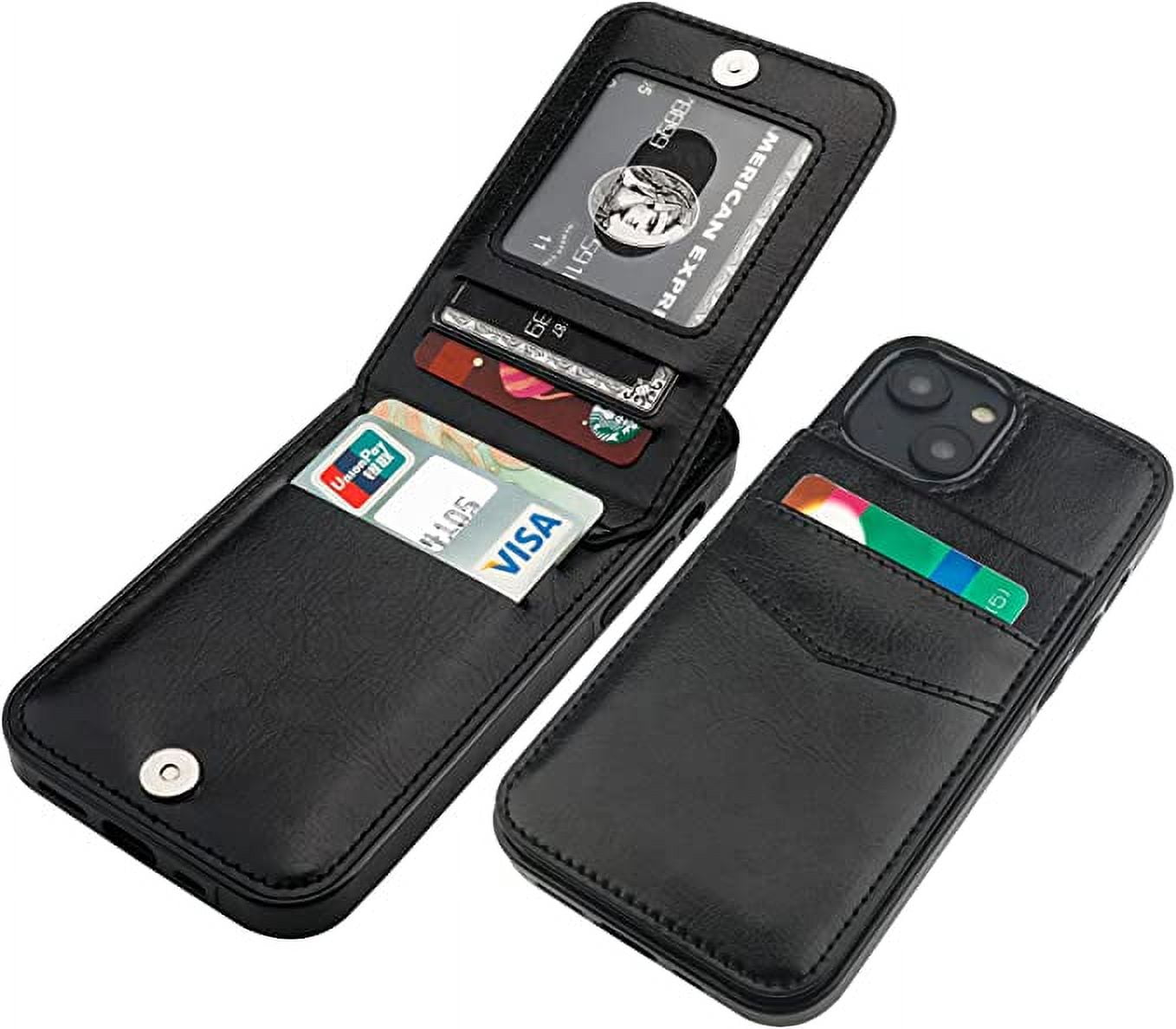 Entronix iPhone 14 Wallet Case with 5 Card Holder, Shockproof Bumpers ...