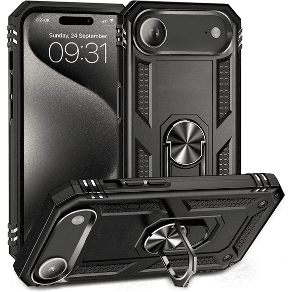Entronix Case Compatible with iPhone 17 Air - Dual-Layer Guard Gripstand