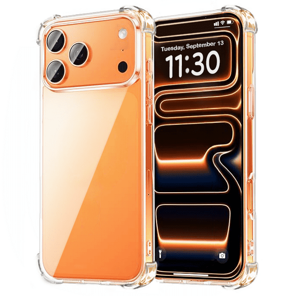 Entronix Phone Case Compatible with iPhone 17 Pro - Soft Shell Flexible TPU Clear Cover