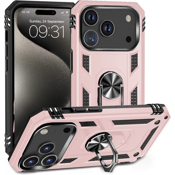 Entronix Case Compatible with iPhone 17 Pro Max - Dual-Layer Guard Gripstand