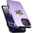 thumbnail image 1 of Entronix Protective Case Compatible with iPhone 11, Ring Holder Cover, Purple, 1 of 6