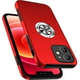thumbnail image 1 of Entronix Case Designed for Apple iPhone 11 Heavy Duty Case with Built-in Kickstand, Dual Layer Protection with Rotating Holder Ring, Sturdy Case for Apple iPhone 11, Red, 1 of 6
