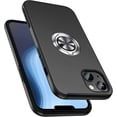 thumbnail image 1 of Entronix Protective Case Compatible with iPhone 13, Ring Holder Cover, Black, 1 of 6