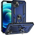 thumbnail image 1 of Entronix Case Designed for Apple iPhone 13 Mini Heavy Duty Case with Built-in Kickstand, Dual Layer Protection with Rotating Holder Ring, Sturdy Case for Apple iPhone 13 Mini, Navy, 1 of 5