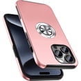 thumbnail image 1 of Entronix Protective Case Compatible with iPhone 14 Pro, Ring Holder Slim Cover, Pink, 1 of 7