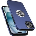 thumbnail image 1 of Entronix Protective Case Compatible with iPhone 15, Ring Holder Cover, Blue, 1 of 7