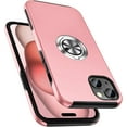 thumbnail image 1 of Entronix Case Designed for Apple iPhone 15 Plus Heavy Duty Case with Built-in Kickstand, Dual Layer Protection with Rotating Holder Ring, Sturdy Case for Apple iPhone 15 Plus, Pink, 1 of 6