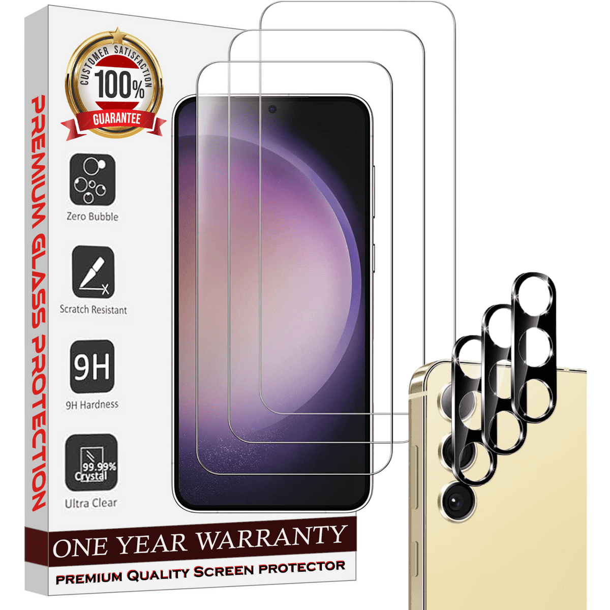 Entronix Clear Screen Protector & Camera Lens Protector Compatible with ...
