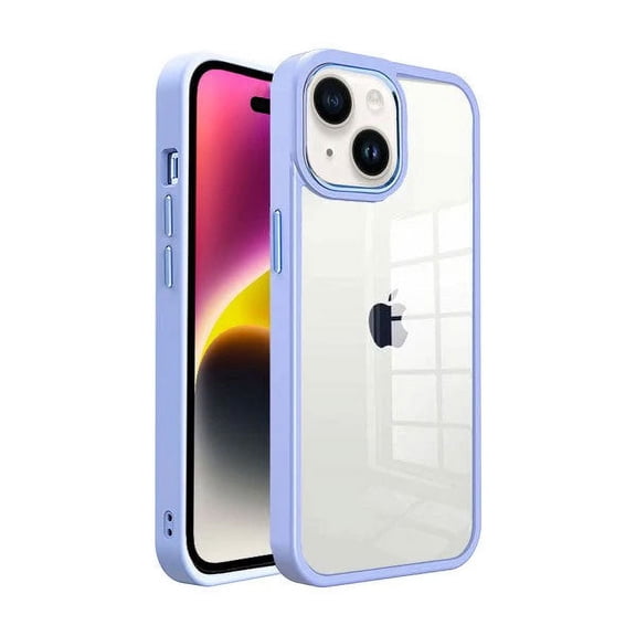 Entronix Clear Case Compatible With iPhone 15 Plus Clear Transparent Case Rugged Lightweight Slim Shockproof Transparent Heavy Duty Case for iPhone 15 Plus, Purple