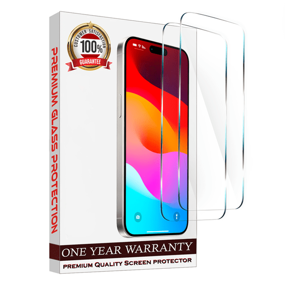Entronix Screen Protector Compatible with iPhone 17 Pro Max / iPhone 18 Pro Max, Clear Tempered Glass, 2-Pack