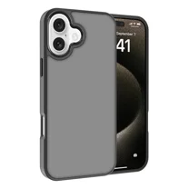 Entronix Clear Transparent Case for iPhone 17 Rugged Lightweight Slim Shockproof Transparent Heavy Duty Case, Black