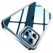 Entronix Crystal Clear Case Designed for iPhone 12 Pro, [Yellow Resistant] Slim Fit Shockproof
