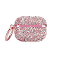 thumbnail image 1 of Entronix Diamond Case Skin for Airpods 4th Gen, Shockproof Bling Cover with Clip Hook, Pink, 1 of 6