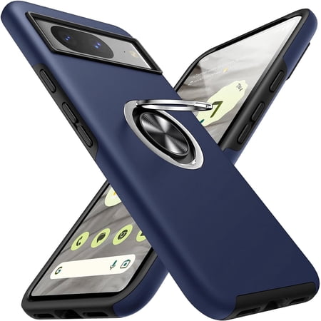 Entronix Dual Layer Protection Back Cover Cell Phone Case for Google Pixel 8, Navy