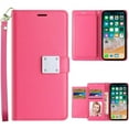 thumbnail image 1 of Entronix Folio Wallet Case for iPhone 17, PU Leather [6 Card Slots] Lanyard, Hot Pink, 1 of 7