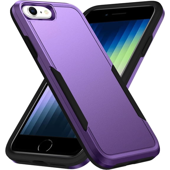 Entronix Heavy Duty Back Cover Cell Phone Case for Apple iPhone 7, Purple