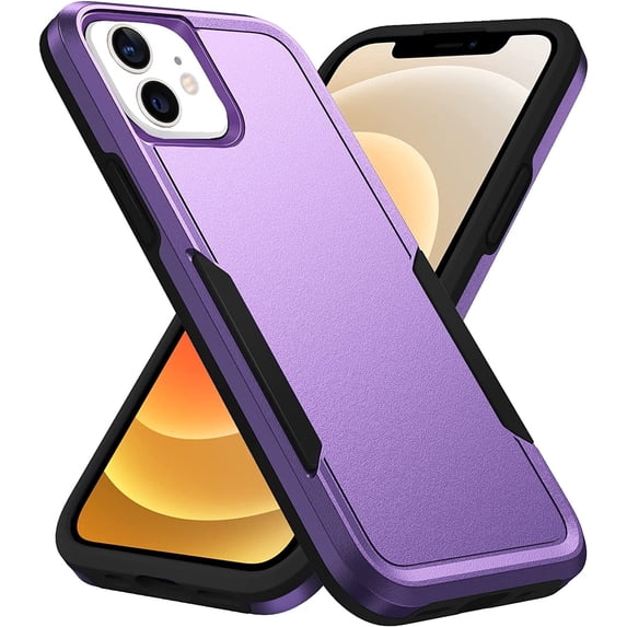 Entronix Heavy Duty Case Compatible with iPhone 11, Hybrid Hard Cover, Purple