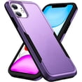 thumbnail image 1 of Entronix Heavy Duty Case Compatible with iPhone 11, Slim Hard Cover, Purple, 1 of 8
