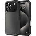 thumbnail image 1 of Entronix Heavy Duty Case Compatible with iPhone 17 Pro Max and iPhone 18 Pro Max, Shockproof Hard Cover, Black, 1 of 5