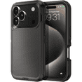 thumbnail image 1 of Entronix Heavy Duty Case Compatible with iPhone 17 Pro and iPhone 18 Pro, Shockproof Hard Cover, Black, 1 of 5
