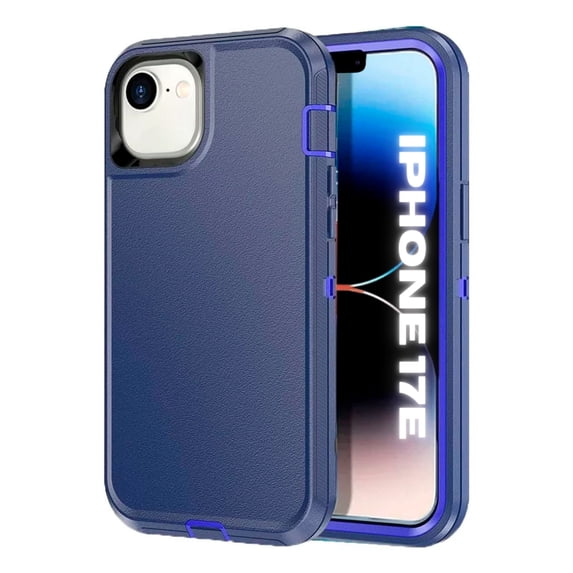 Entronix Heavy Duty Case Compatible with iPhone 17e, Shockproof Dustproof Hard Cover, Blue