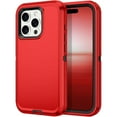 thumbnail image 1 of Entronix Heavy Duty Case Designed for Apple iPhone 16 Pro Max, Triple Layer Protection Shockproof Dropproof Dustproof Anti-Scratch Phone Case Cover for Apple iPhone 16 Pro Max, Red, 1 of 5