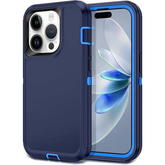 Entronix Heavy Duty Case Designed for Apple iPhone 16 Pro, Triple Layer Protection Shockproof Dropproof Dustproof Anti-Scratch Phone Case Cover for Apple iPhone 16 Pro, Navy