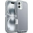 thumbnail image 1 of Entronix Heavy Duty Case designed for iPhone 16 - Triple Layer Bumper Cover, Protective Smartphone Accessories, Gray, 1 of 6