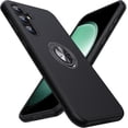 thumbnail image 1 of Entronix Heavy Duty Case Designed for Galaxy A16, Dual Layer Protection with Rotating Ring, Black, 1 of 6
