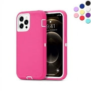 Entronix Heavy Duty Case Designed for iPhone 11 Pro, Shockproof Triple Layer Rugged Case (Pink)