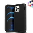 thumbnail image 1 of Entronix Heavy Duty Case Designed for iPhone 12 Shockproof Triple Layer Rugged Case, Black, 1 of 8