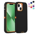 thumbnail image 1 of Entronix Heavy Duty Case Designed for iPhone 13 Mini, Shockproof Triple Layer Rugged Case (Orange), 1 of 6