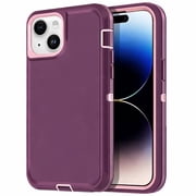 Entronix Heavy Duty Case Designed for iPhone 13 Mini, Shockproof Triple Layer Rugged Case (Purple)