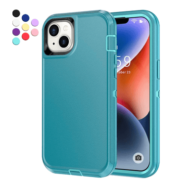 Entronix Heavy Duty Case Designed for iPhone 13 Mini, Shockproof Triple Layer Rugged Case (Teal)
