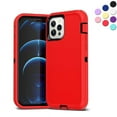 thumbnail image 1 of Entronix Heavy Duty Case Designed for iPhone 13 Pro, Shockproof Triple Layer Rugged Case (Red), 1 of 7