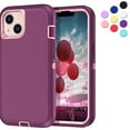 thumbnail image 1 of Entronix Heavy Duty Case Designed for iPhone 13 Shockproof Triple Layer Rugged Case (Purple), 1 of 8