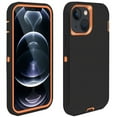 thumbnail image 1 of Entronix Heavy Duty Case Designed for iPhone 14, Shockproof Triple Layer Rugged Case (Orange), 1 of 5