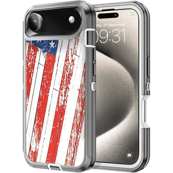Entronix Heavy Duty Case Designed for iPhone 17 Air, Triple Layer Protection Shockproof Dropproof Dustproof Anti-Scratch Phone, USA