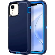 Entronix Heavy Duty Case Designed for iPhone XR Shockproof Dustproof Triple Layer Rugged Case, Blue