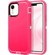 Entronix Heavy Duty Case Designed for iPhone XR Shockproof Dustproof Triple Layer Rugged Case, Pink