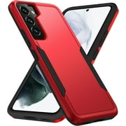Entronix Heavy Duty Case Shockproof & Dustproof Anti-Scratch Cover for Samsung Galaxy S24, Red