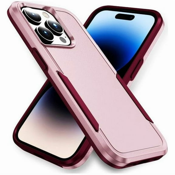 Entronix Heavy Duty Case designed for Apple iPhone 16 Pro, Protection Shockproof Dropproof Dustproof Anti-Scratch Phone Case Cover for Apple iPhone 16 Pro Heavy Duty Case, Pink
