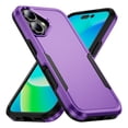 thumbnail image 1 of Entronix Heavy Duty Case Compatible with iPhone 16, Hybrid Hard Cover, Purple, 1 of 7