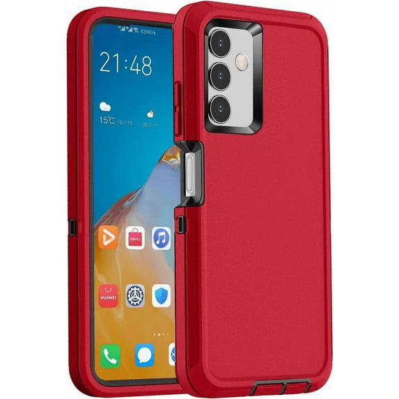 Entronix Heavy Duty Case designed for Galaxy A72 - Triple Layer Bumper Cover, Protective Smartphone Accessories