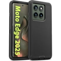 Entronix Heavy Duty Case designed for Moto G 5G 2025 - Triple Layer Bumper Cover, Protective Smartphone Accessories, Black